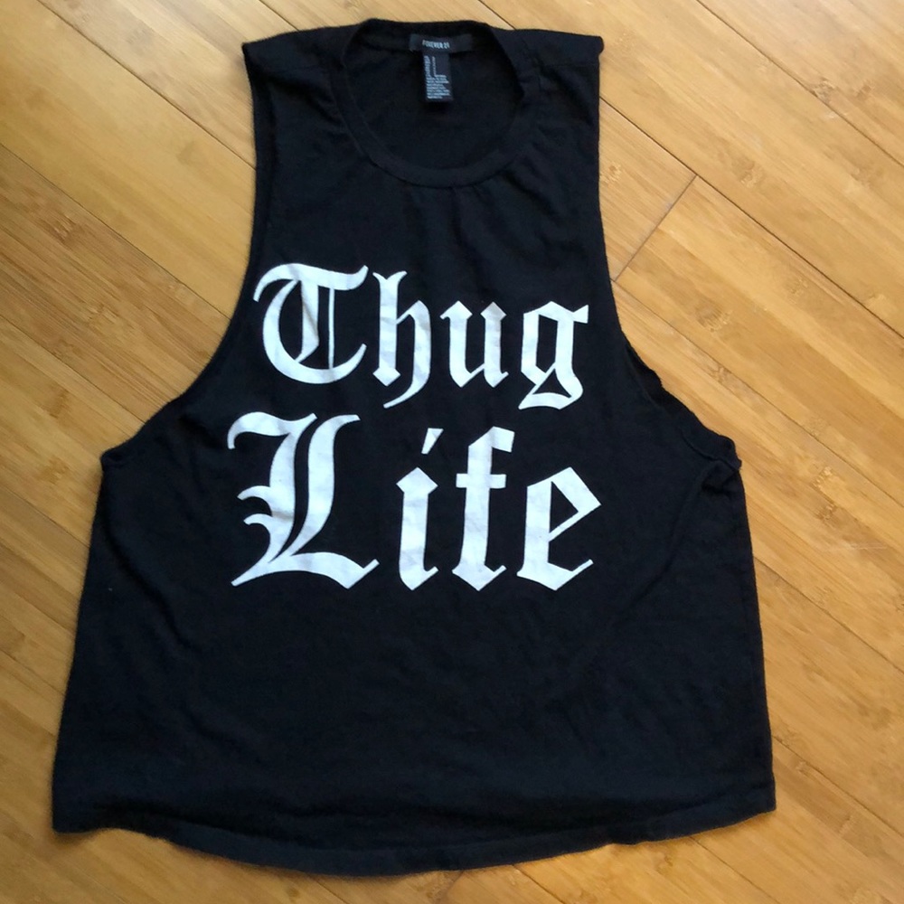 Thug life muscle tee